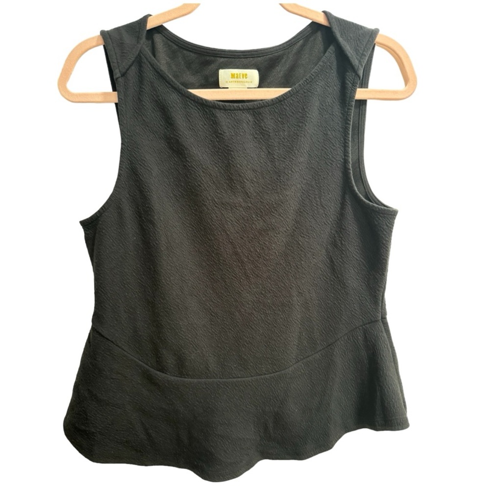 Maeve by Anthropologie Black Sleeveless Top‎ size Medium